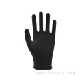 Hespax Breathable Work Protective Gloves Black Nylon Knitted